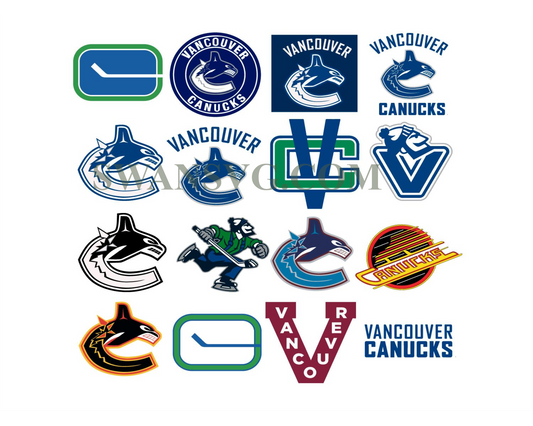 Vancouver Canucks Bundle NHL Team Svg Digital Download