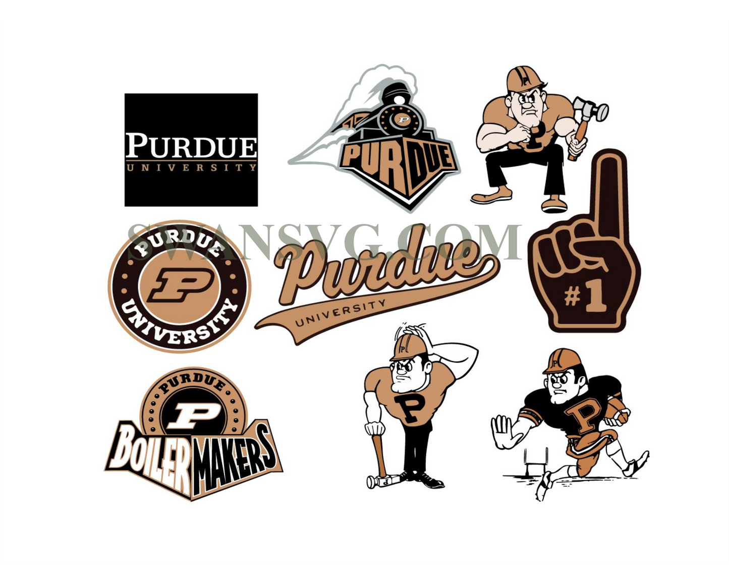 Purdue Boilermakers NCAA Football Team Svg Digital Download