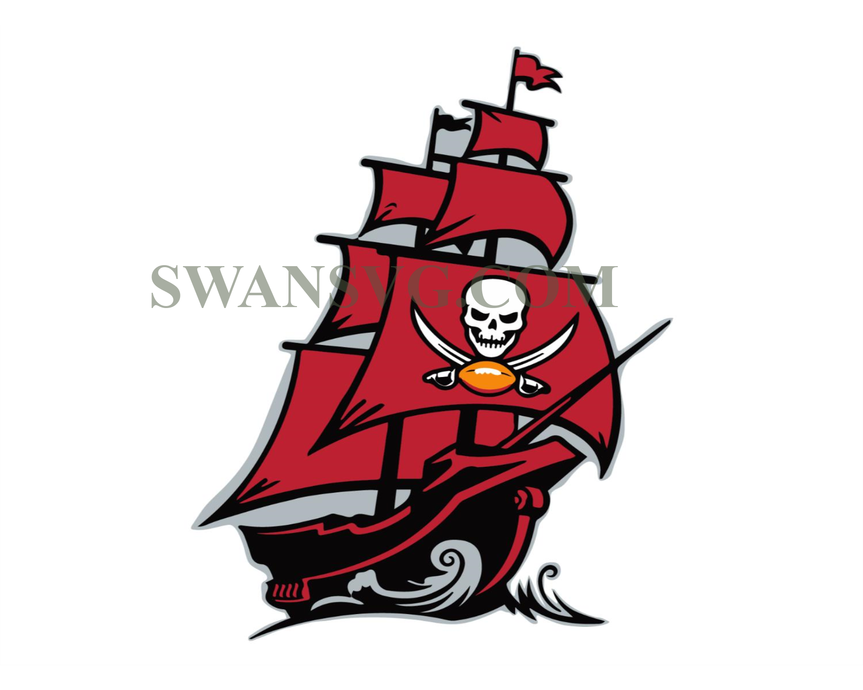 Tampa Bay Buccaneers Ship Logo Svg Digital Download – SwanSvg