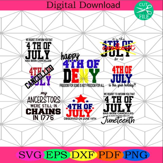 4th Of July Quotes Bundle Svg, 4th Of July Svg, America Svg