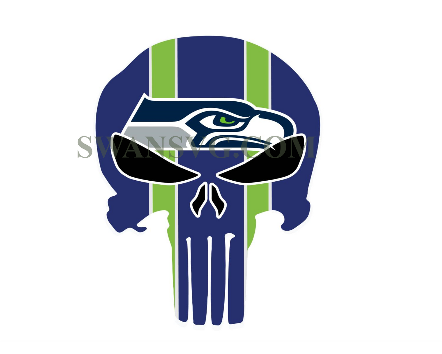 Seattle Seahawks Punisher Svg Digital File