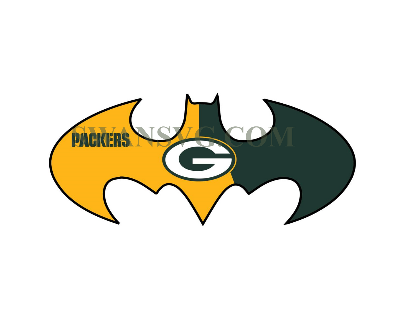 Batman Green Bay Packers NFL Team Svg Digital File