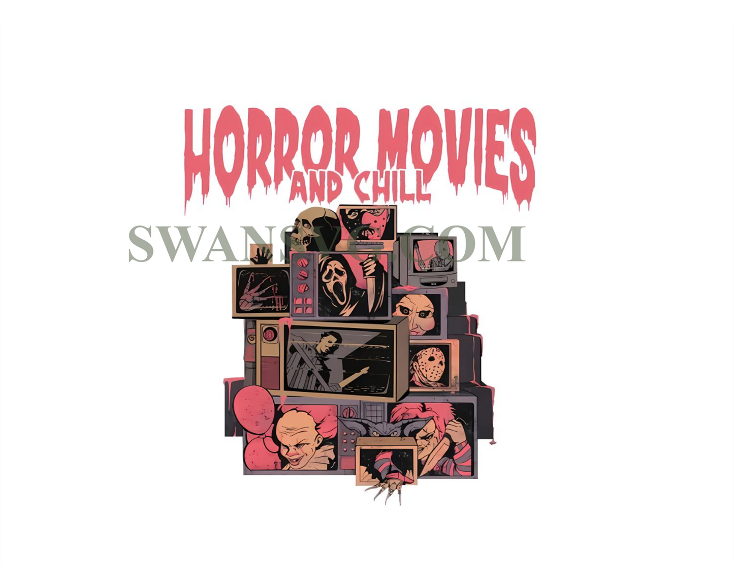 Horror Movie And Chill Characters Png