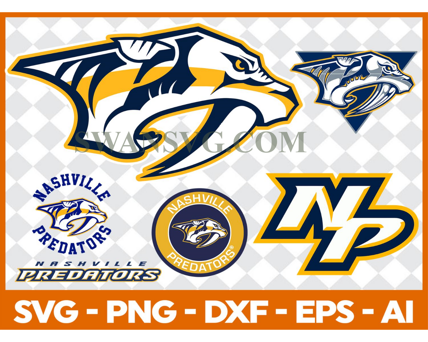 Nashville predators Bundle Svg, Bundle NHL Hockey Svg, NHL HOCKEY Svg