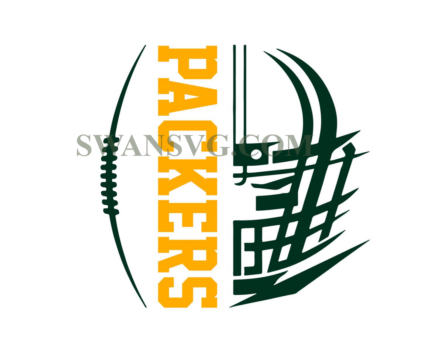 Packers Helmet Green Bay Packers Svg Digital Download