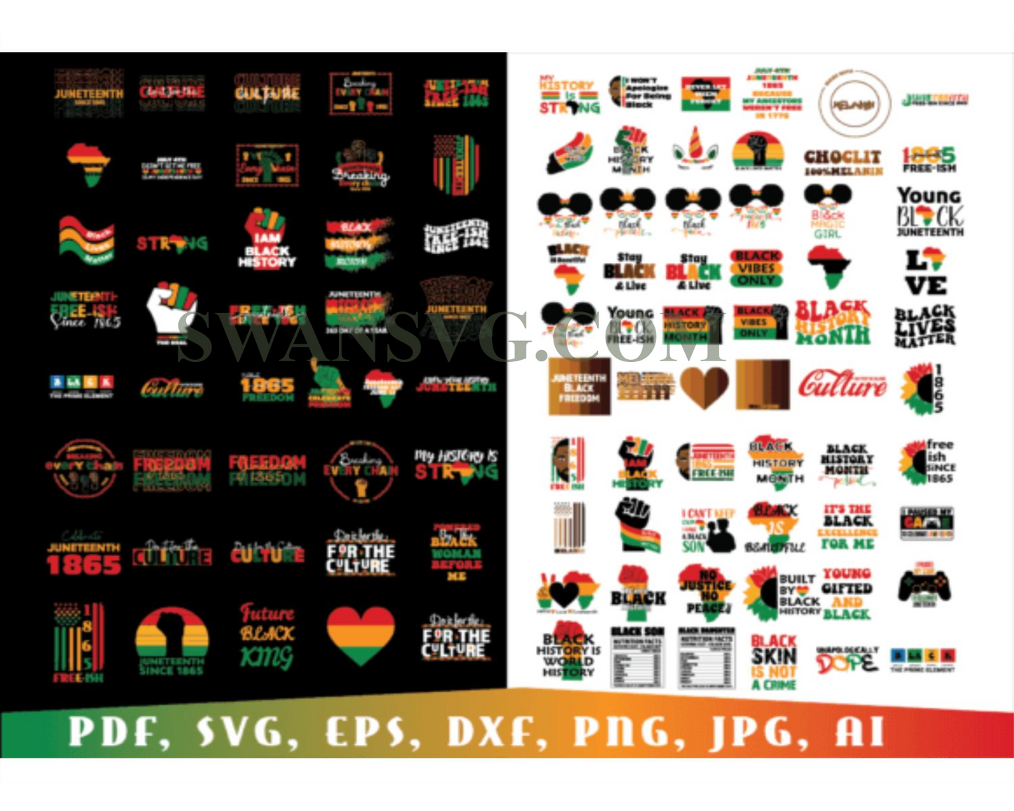 Black History Month Svg, Juneteenth Svg