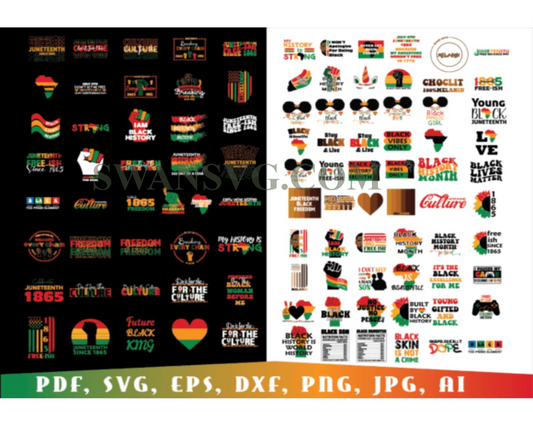 Black History Month Svg, Juneteenth Svg