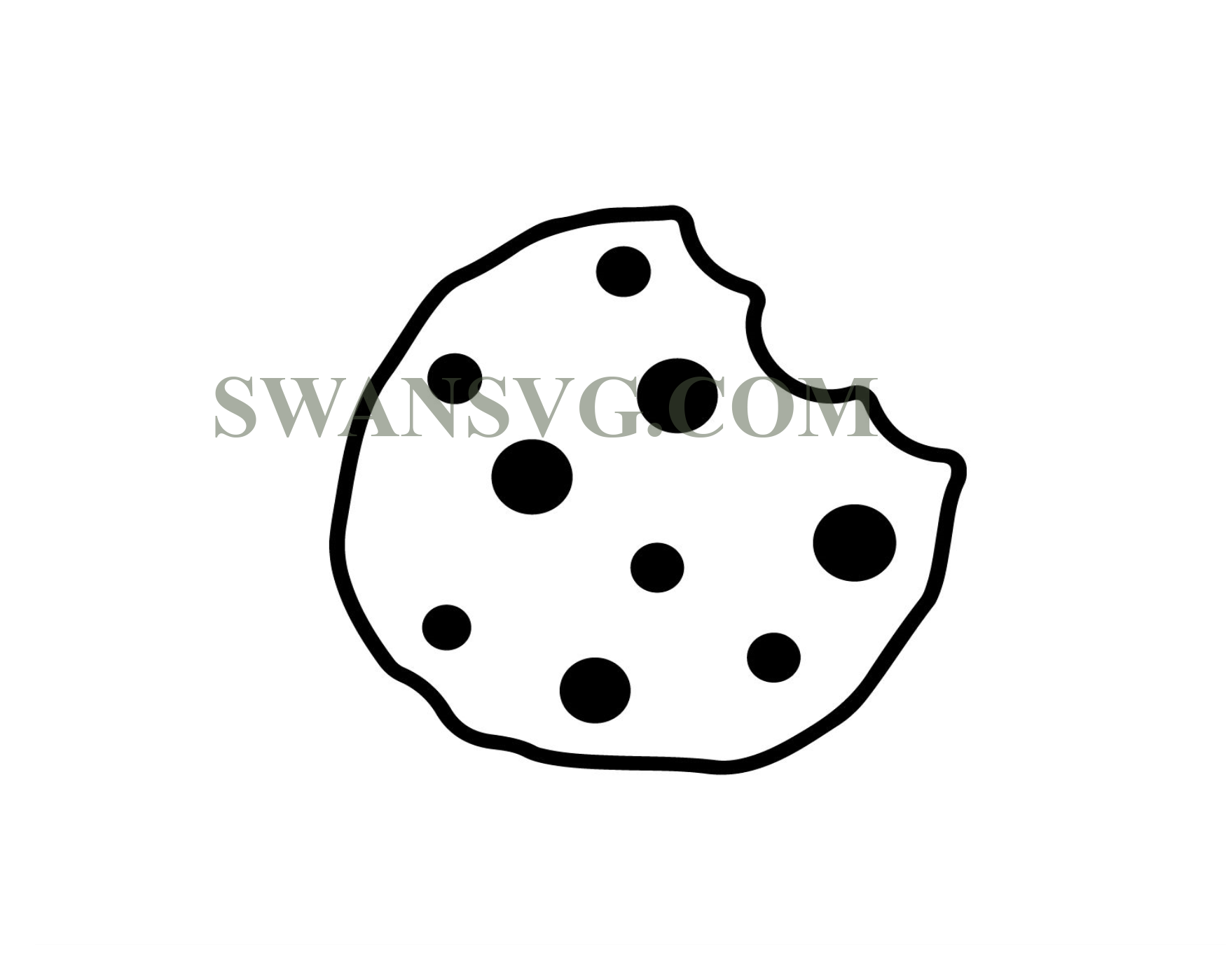 Chocolate Chip Cookie SVG Files , Choc Chip Cookies SVG Cut Files – SwanSvg