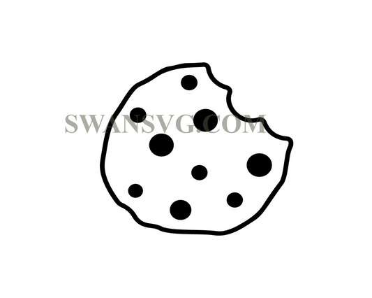 Chocolate Chip Cookie SVG Files , Choc Chip Cookies SVG Cut Files