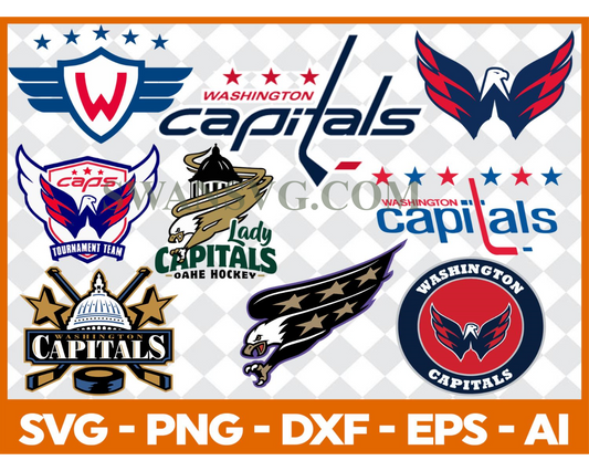 Washington Capitals Bundle Svg, Bundle NHL Hockey Svg, NHL HOCKEY Svg