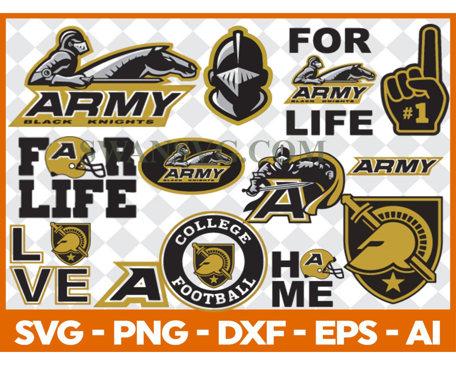 Army black knights, Army black knights Svg, Army black knights Clipart ...