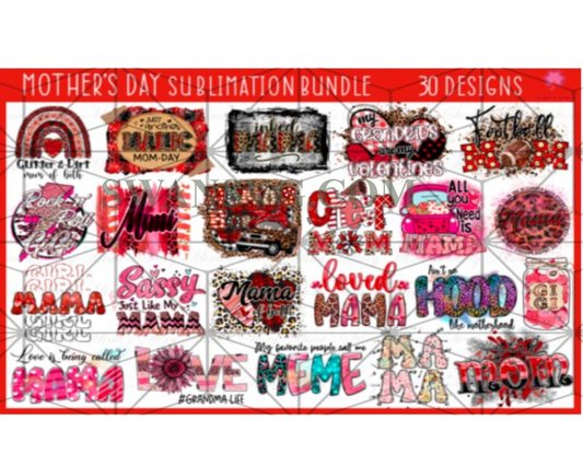 Mothers Day Sublimation Bundle, Blessed Mom, Best Mom Ever Sublimation