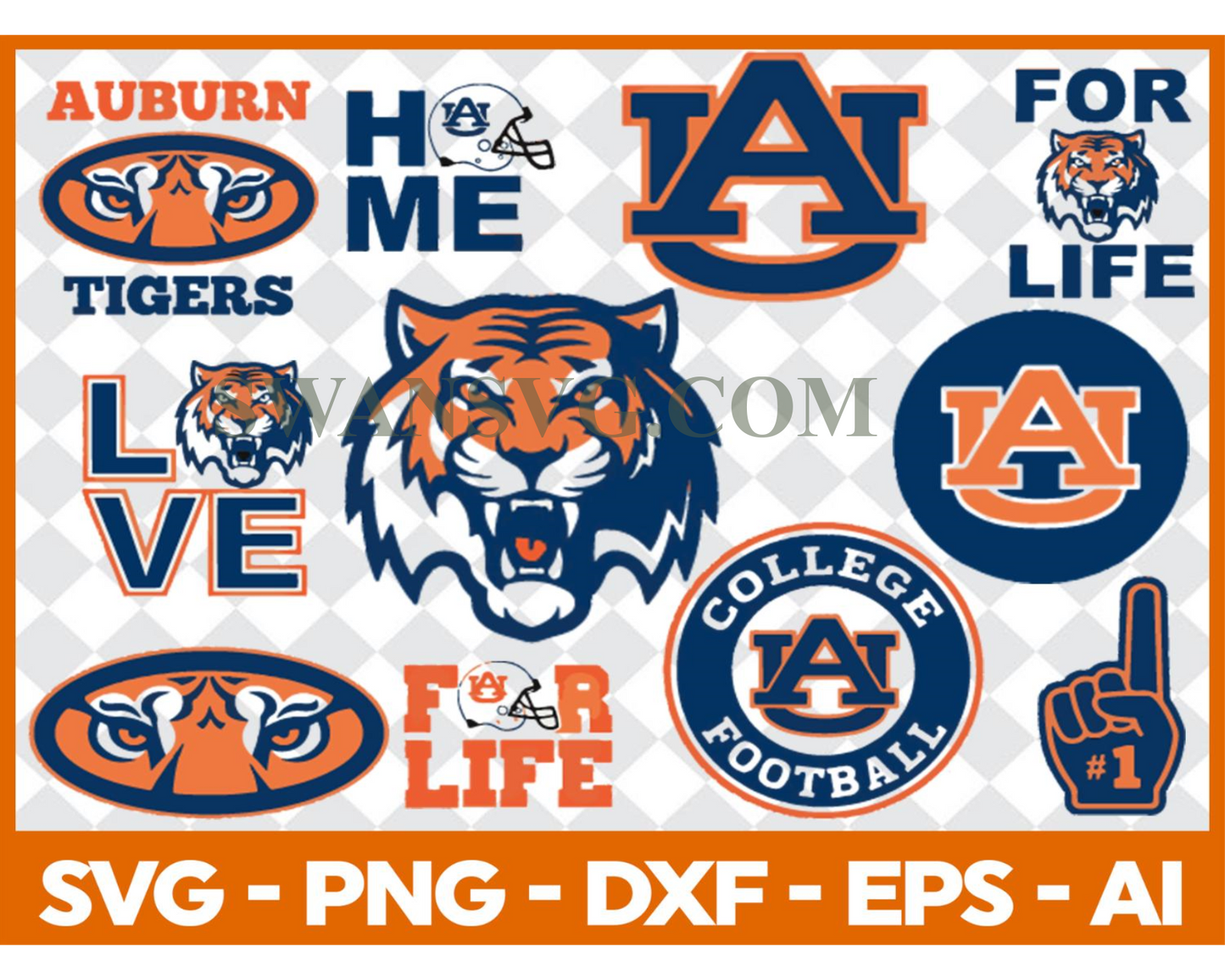 Auburn Tigers, Auburn Tigers Svg, Auburn Tigers Clipart, Auburn Cricut