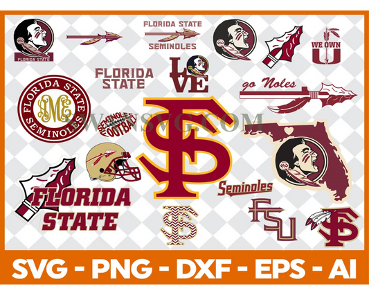 Florida State Seminoles, Florida State Svg, Florida State Clipart