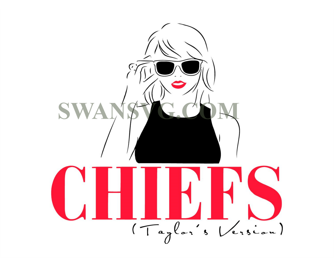 Chiefs Taylors Version Svg, Kansas City Chiefs, Go Taylors Boyfriend