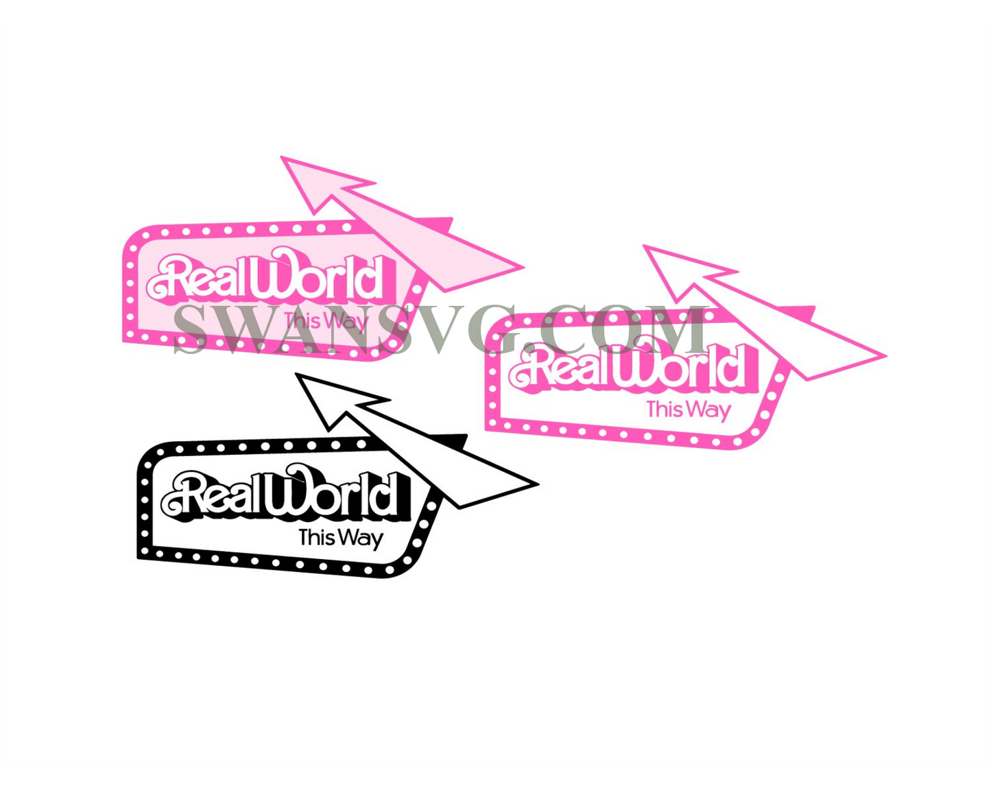 Real World This Way Barbi SVG, PNG clipart, Digital Download