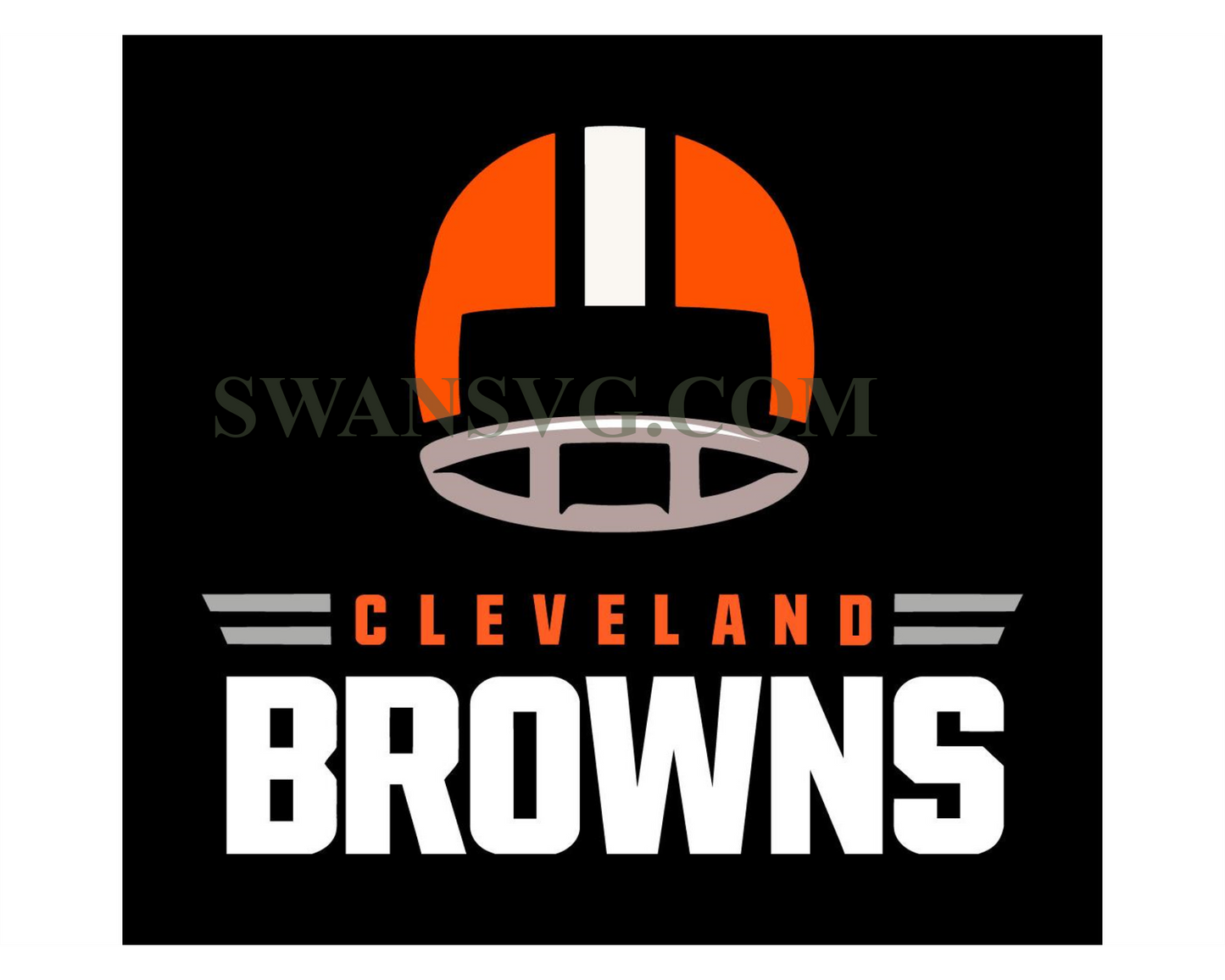 Cleveland Browns Football Helmet Svg Cutting File