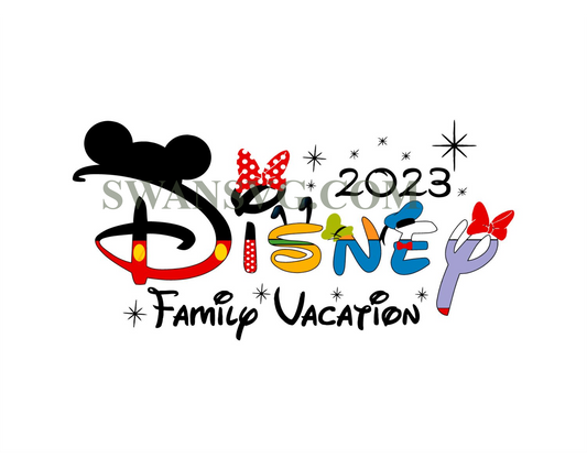 Disney Family Vacation 2023 Svg Digital Download