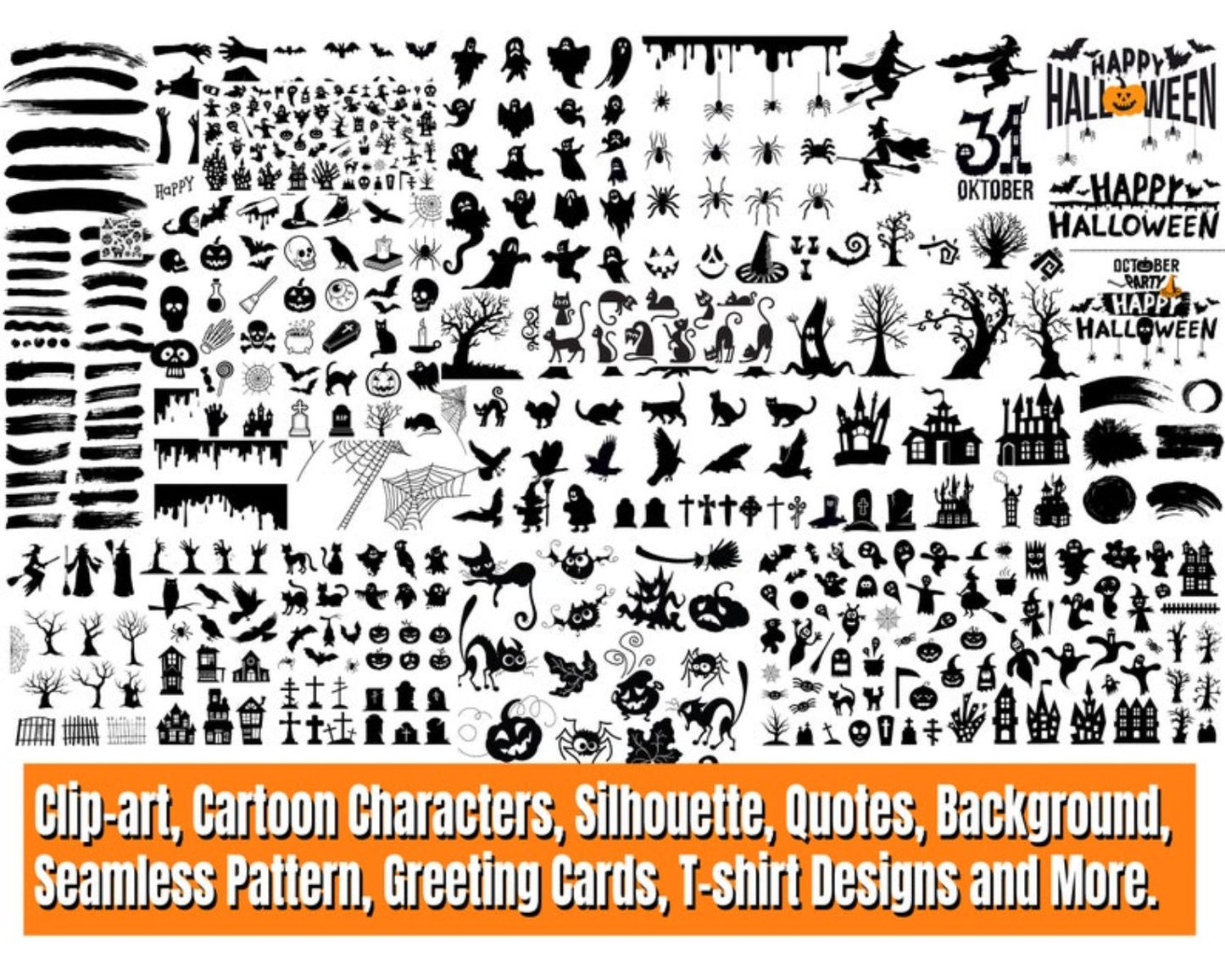 3500 Halloween Mega Bundle Svg, Halloween Svg, Halloween Pattern Svg