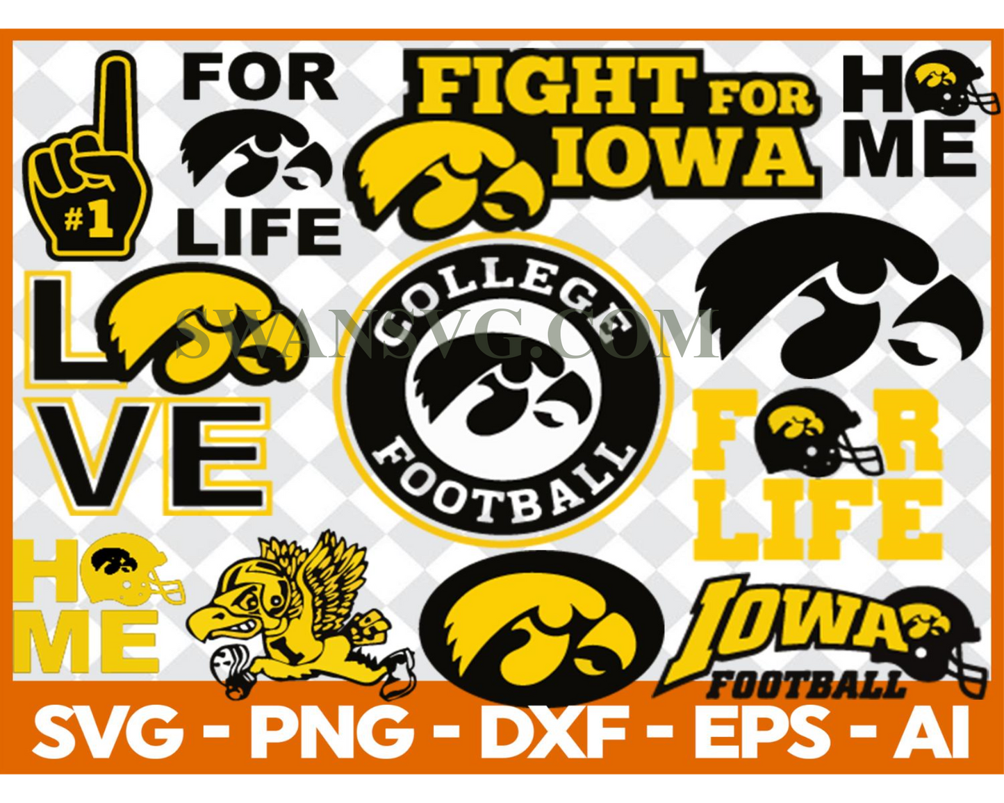 Iowa Hawkeyes, Iowa Hawkeyes Svg, Iowa Hawkeyes Clipart