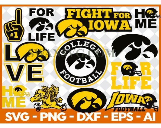 Iowa Hawkeyes, Iowa Hawkeyes Svg, Iowa Hawkeyes Clipart