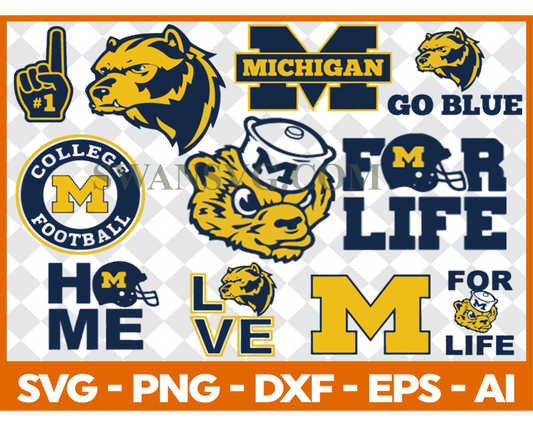 Michigan Wolverines, Michigan Wolverines Svg, Michigan Wolverines