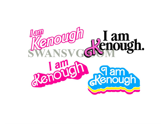 I am Kenough SVG PNG, Berbenheimer movie Ken SVG, Ken Barbi