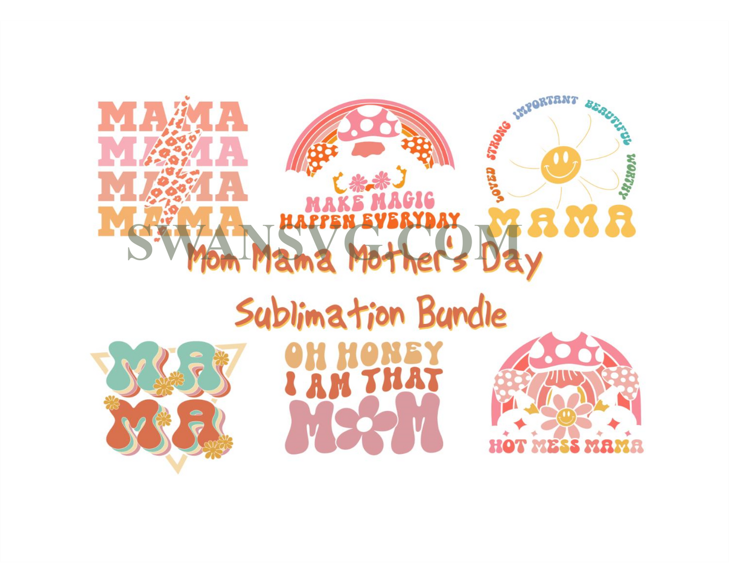 Mothers Day Sublimation Bundle, Mom Png, Funny Mama Sublimate