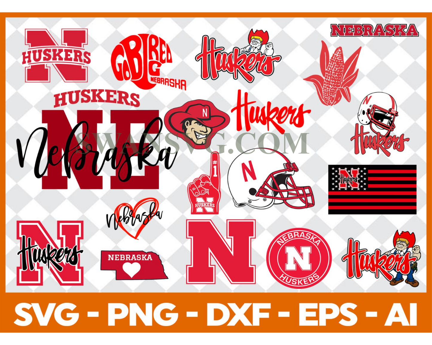 Nebraska Huskers, Nebraska Huskers Svg, Nebraska Huskers Clipart