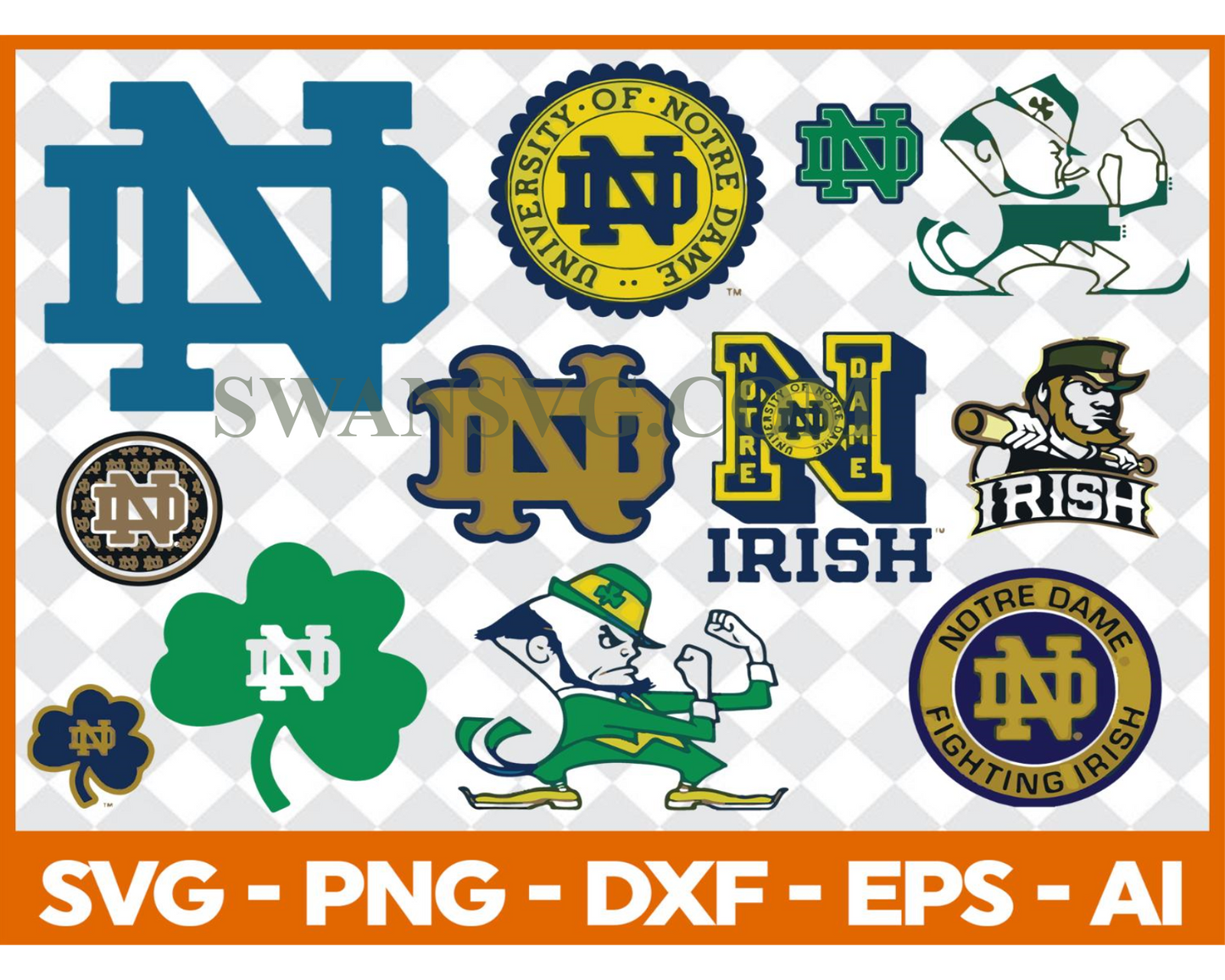 Notre Dame Fighting Irish, Notre Dame Svg, Notre Dame Clipart