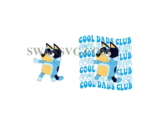 Cool Dad Club Bluey Png, Bluey Bandit Png, Dad Birthday Gift