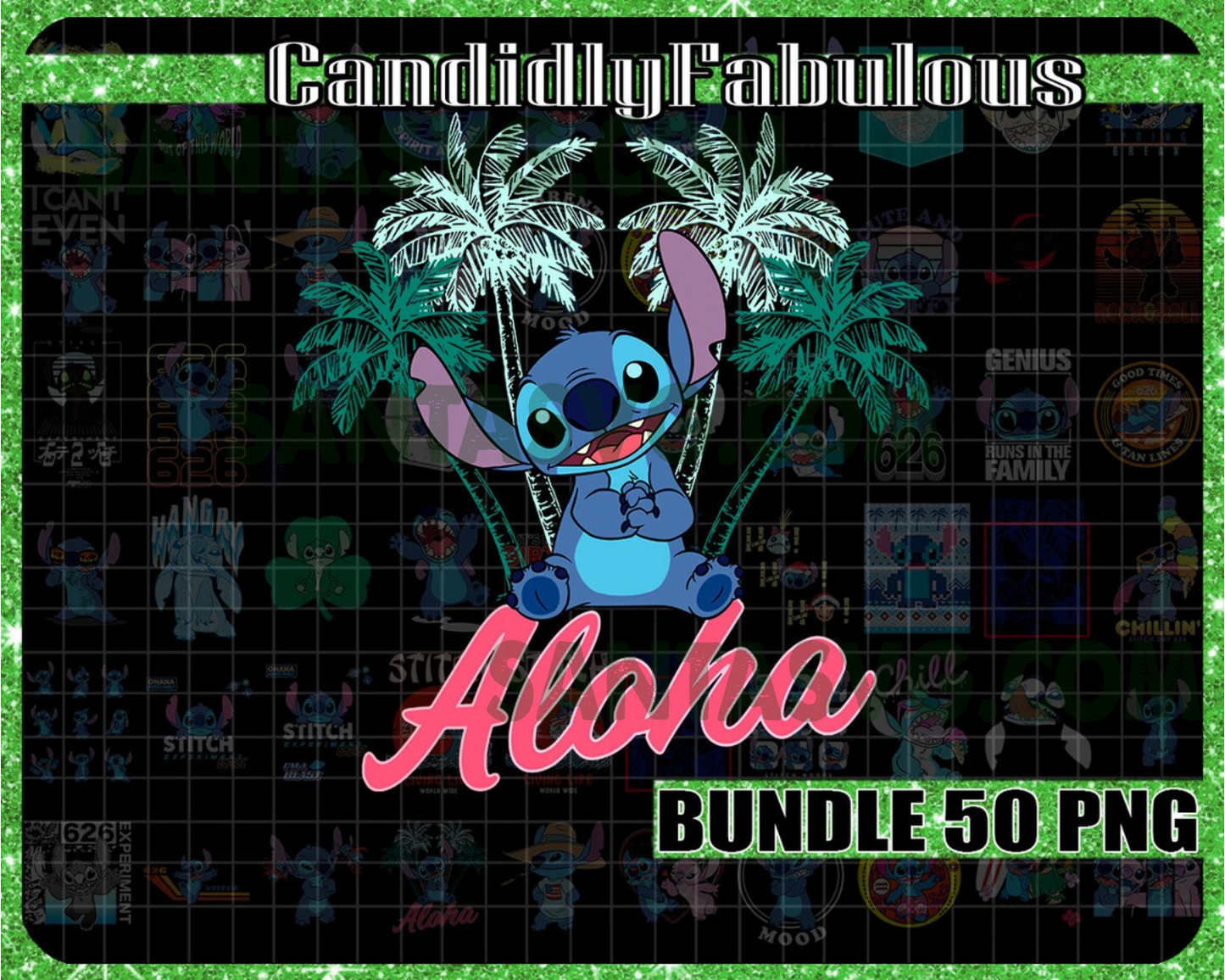 Aloha Stitch Bundle Png, Trending Png, Disney Png, Stitch Png