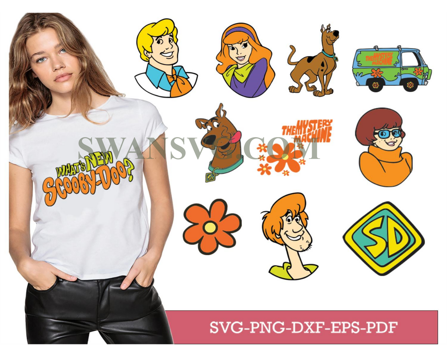 Scooby Doo Bundle Svg, Bundle Logo Svg, Scooby Doo Svg, Scooby Doo Dog