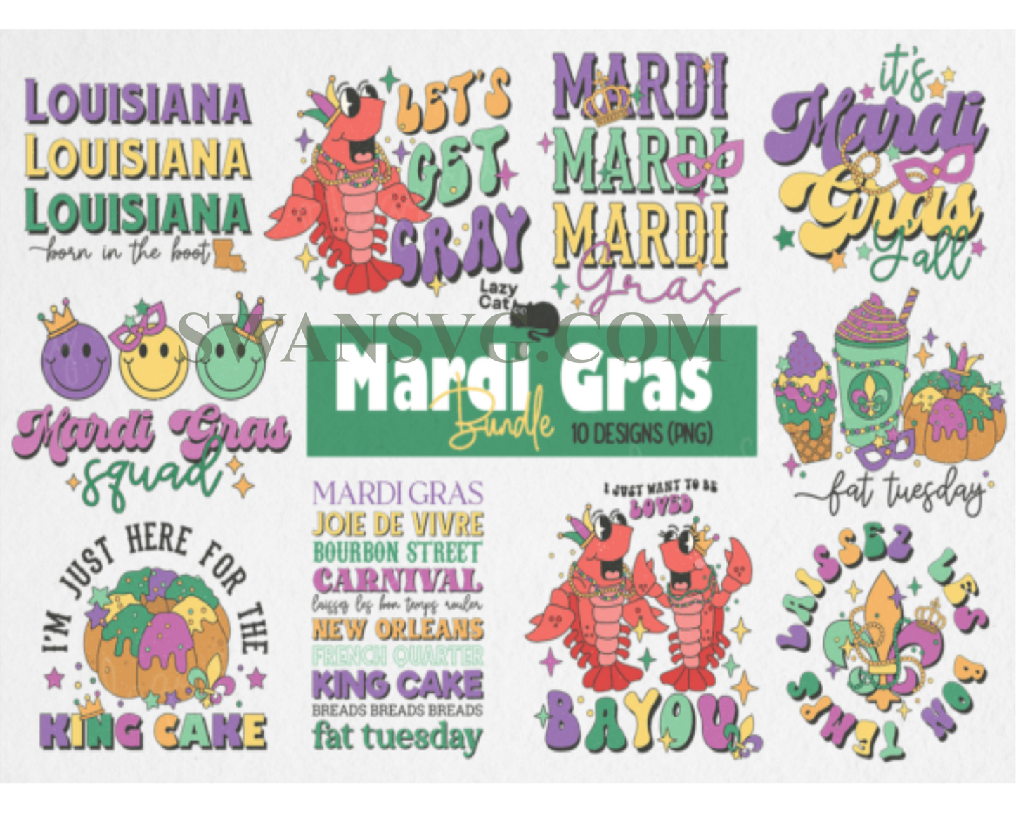 Mardi Gras PNG Sublimation Bundle, Mardi Gras, Mardi Gras Carnaval