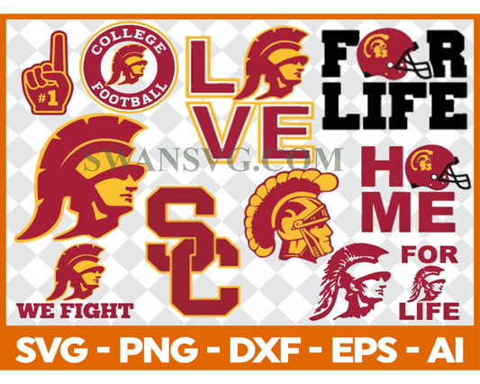 USC Trojans, USC Trojans Svg, USC Trojans Clipart, USC Trojans Cricut