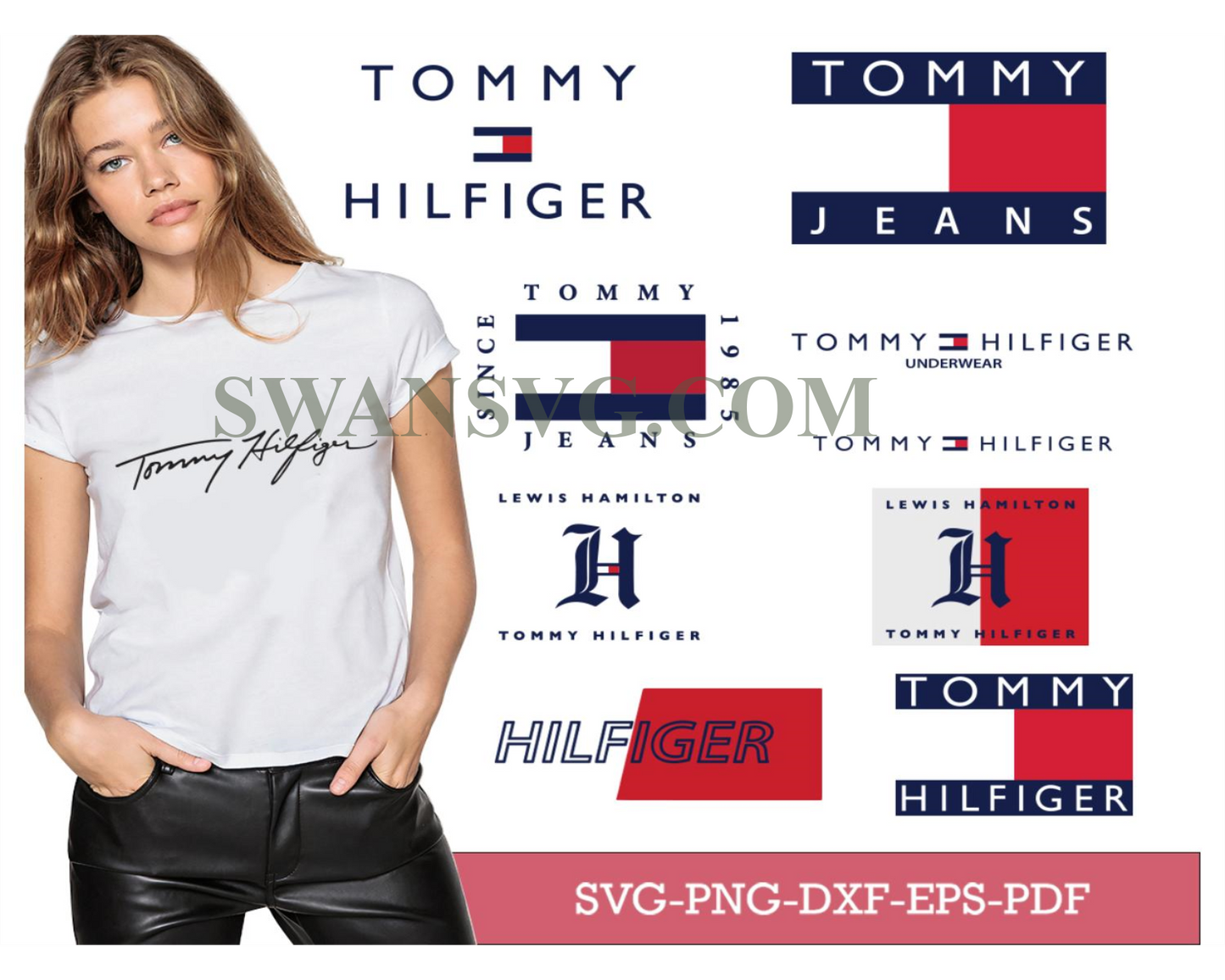 Tommy Logo Bundle Svg, Bundle Logo Svg, Tommy Logo Svg, Tommy Svg