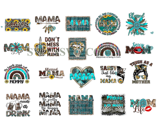 Western Mom, Mothers Day PNG Bundle, Mothers Day Sublimation, Mum