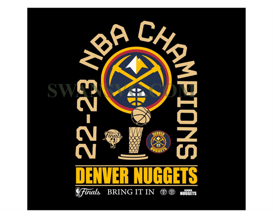 Nuggets Basketball Finals 2023 Champs Png Sublimation