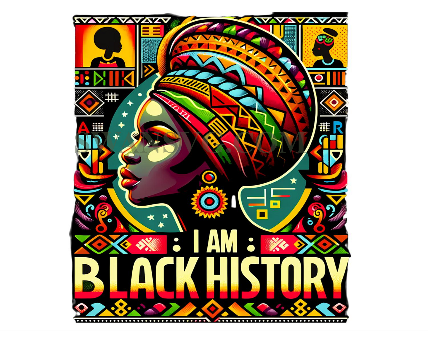 I Am Black History Png, African American