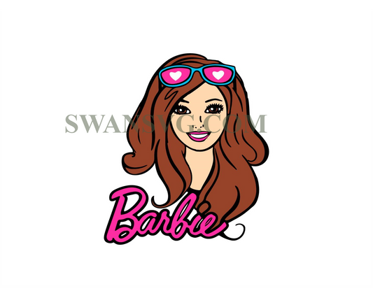 Brown Hair Barb , Babe, Birthday Girl Doll, SVG, PNG, Cut File