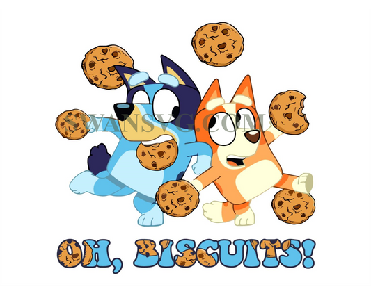 Bluey Oh Biscuits Png, Bluey and Bingo Png, Bluey Birthday