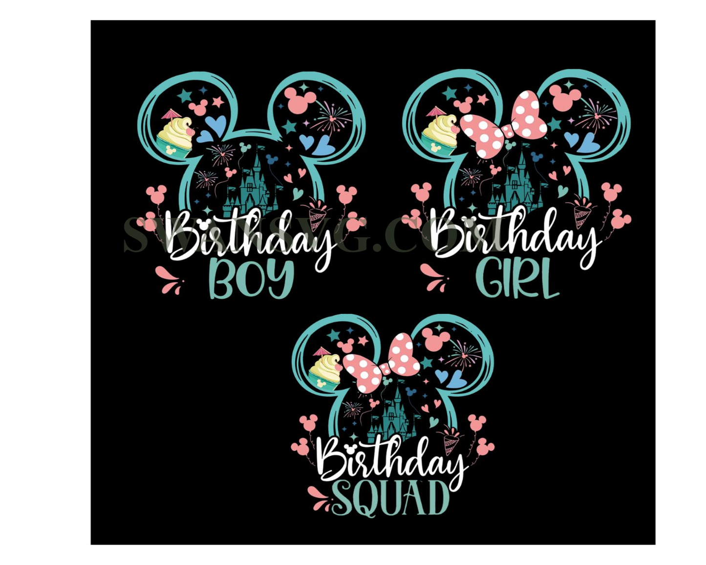 Disney Birthday Shirt, Disney Birthday Squad, Disney Birthday Girl