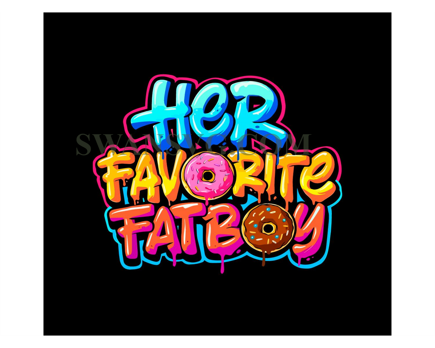 Her favorite fatboy Donut svg, png Download