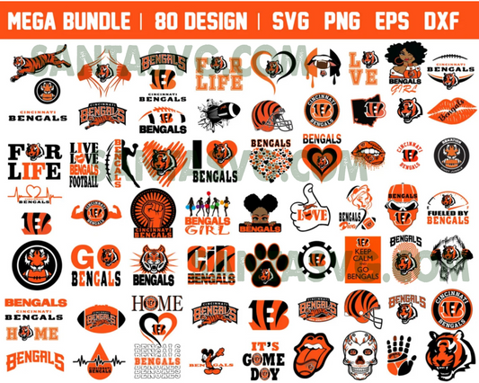 Bengals bundle svg, bengals svg, superbowl svg, joe burrow svg