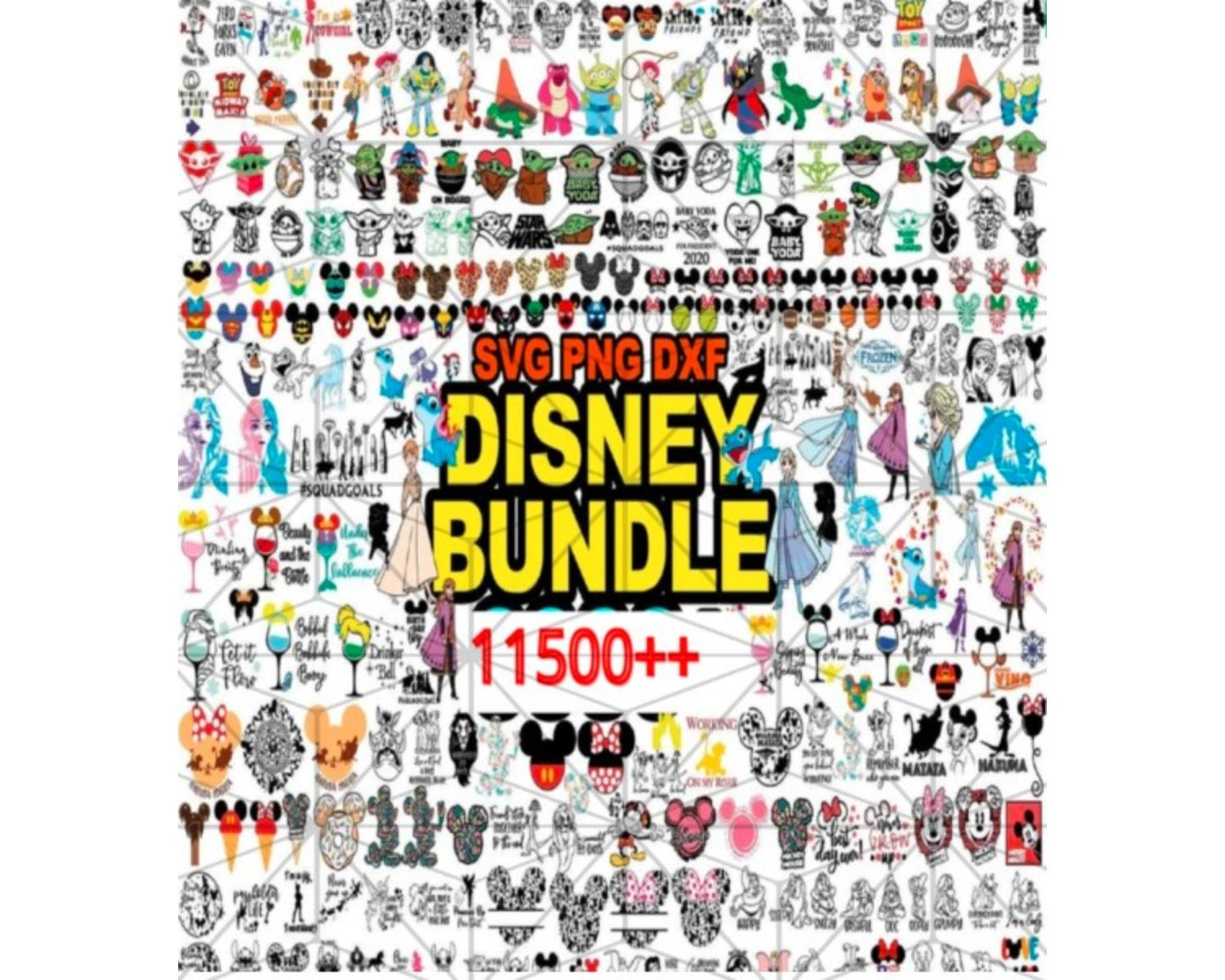 12000 Disney Bundle, Disney Svg, Disney PNG