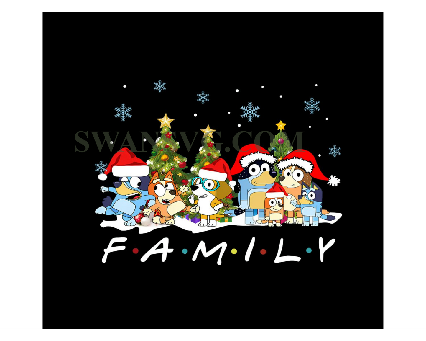 Christmas Bluey Family Shirt, Christmas Family Bluey Shirt Sweatshirt