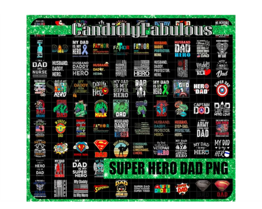 Super Hero Dad Bundle Png, Fathers Day Png, Daddy Is Hero