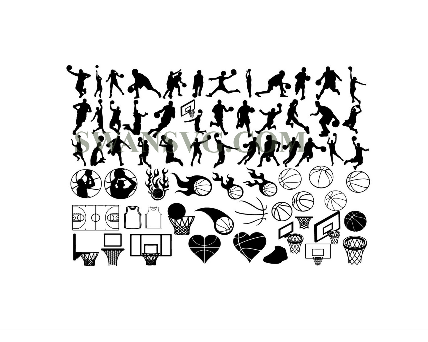 BASKETBALL SVG Bundle, BASKETBALL Clipart, Basketball Svg