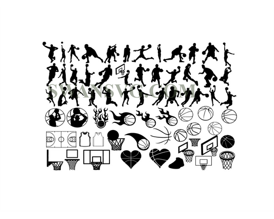 BASKETBALL SVG Bundle, BASKETBALL Clipart, Basketball Svg