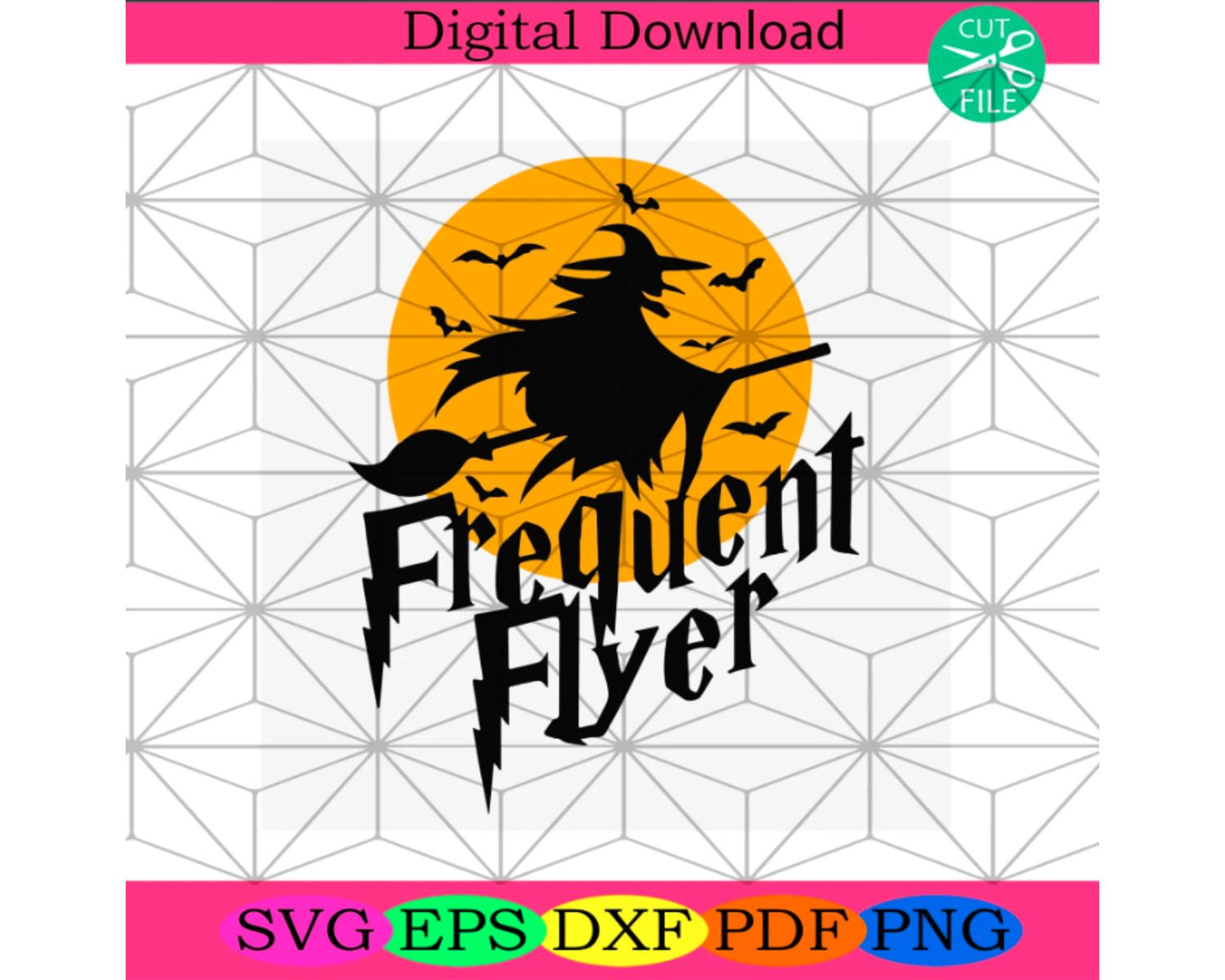 Frequent Flyer Svg, Halloween Svg, Halloween Gift, Halloween Shirt